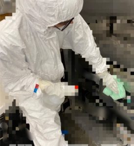 福岡市内にて新型コロナウイルスの消毒作業をおこなってきました。